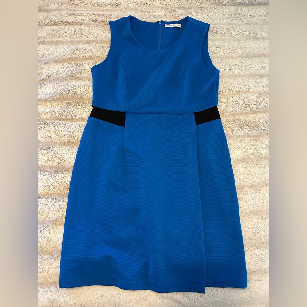 Chic Blue Sleeveless Mini Dress